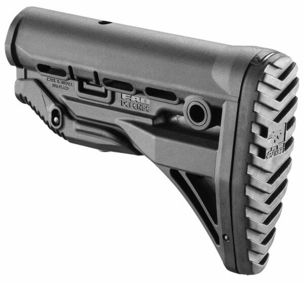 FAB Defense FXGLSHOCK GL-Shock with Anti-Rattle Mechanism Matte Black Synthetic for M4/M16 & AR-Platform
