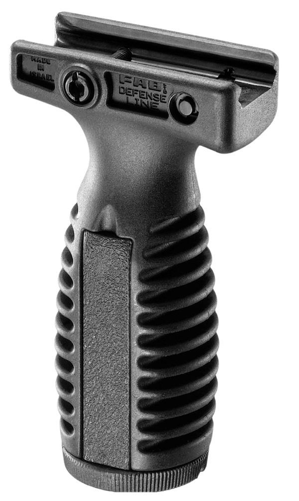 FAB Defense FXREGB REG Ergonomic Foregrip Made of Polymer with Black Rubber Overmold for Picatinny Rail