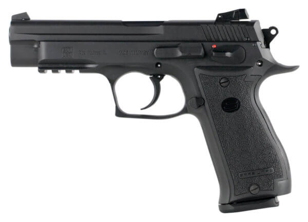Sar USA K245BL K2 45 ACP Single/Double 4.70″ 14+1 Black Polymer Grip Steel Frame Black Slide
