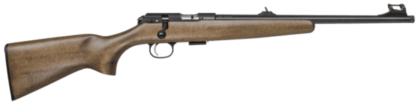 CZ-USA 02335 CZ 457 Scout 22 LR Caliber with 1rd Capacity 16″ Barrel Black Nitride Metal Finish & Fixed American-Style Beechwood Stock Right Hand (Full Size)