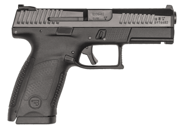 CZ-USA 91531 P-10 C 9mm Luger 4.02″ 15+1 Black Nitride Finish Frame with Inside Railed Steel Slide Interchangeable Backstrap Grip & Picatinny Rail
