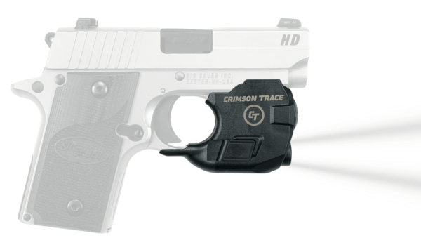 Crimson Trace LTG776 Lightguard For Handgun Sig P238/P938 110 Lumens Output White LED Light Trigger Guard Mount Matte Black Polymer