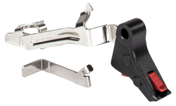 ZEV FFTPROBARSMBR Pro Trigger BAR Kit Flat with Red Safety for Most Glock Gen1-4