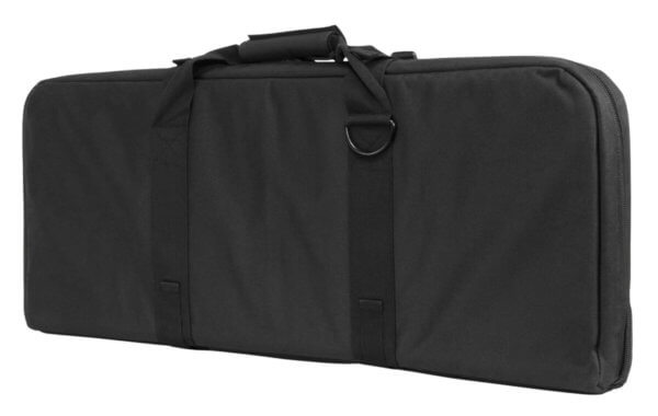NcStar CVCPD2962B28 VISM Deluxe SubGun Case 28″ Black PVC Fabric with Exterior Pockets Zippers & Padding for 2 AR or AK Pistols
