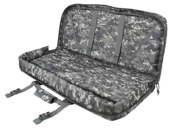 NcStar CVCPD2962D28 VISM Deluxe SubGun Case 28″ Digital Camouflage PVC Fabric with Exterior Pockets Zippers & Padding for 2 AR or AK Pistols