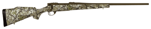 Weatherby VAP256RR40 Vanguard Badlands 25-06 Rem Caliber with 5+1 Capacity  24″ Barrel  Burnt Bronze Cerakote Metal Finish & Badlands Approach Camo Fixed Monte Carlo Stock Right Hand (Full Size)