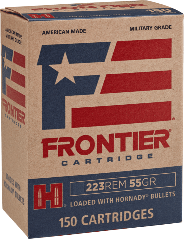 Frontier Cartridge FR1415 Military Grade Centerfire Rifle 223 Rem 55 gr Hollow Point Match 150rd Box