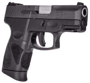 Taurus 1G2C93112C G2c 9mm Luger Caliber with 3.25″ Barrel 12+1 Capacity Black Carbon Steel Slide & Cyan Polymer Grip