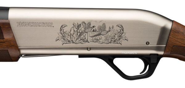 Winchester Repeating Arms 511236391 SX4 Upland Field 12 Gauge 3 4+1 (2.75″) 26″ Matte Blued Vent Rib Steel Barrel  Alloy Receiver w/ Matte Nickel Finish & Scroll Engraving  Satin Walnut Stock & Forearm  LOP Spacers”