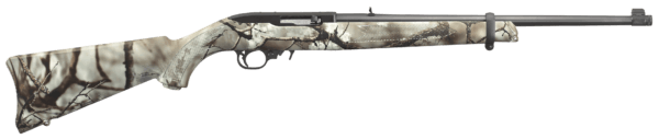 Ruger 31113 10/22 Carbine 22 LR 10+1 18.50″ Barrel Satin Black Alloy Steel Synthetic GoWild Camo Rock Star Stock Cross-Bolt Manual Safety