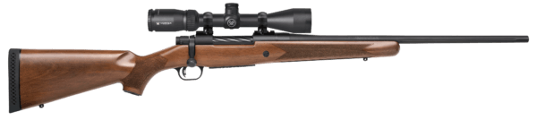 Mossberg 28028 Patriot 6.5 Creedmoor Caliber with 5+1 Capacity 22″ Fluted Barrel Matte Blued Metal Finish & Walnut Stock Right Hand (Full Size) Includes Vortex Crossfire II 3-9x40mm Scope