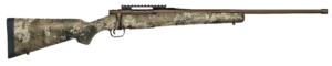 Mossberg 28074 Patriot Predator 22-250 Rem Caliber with 5+1 Capacity 22″ Threaded/Fluted Barrel Patriot Brown Cerakote Metal Finish & TrueTimber Strata Synthetic Stock Right Hand (Full Size)