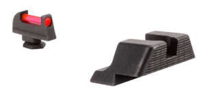 Trijicon 601023 Fiber Sights- Glock Standard Frames  Black | Red Fiber Optic Front Sight Front Sight Black Rear Sight