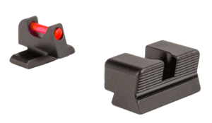 Trijicon 601029 Fiber Sights- Glock Small Frames  Black | Red Fiber Optic Front Sight Front Sight Black Rear Sight