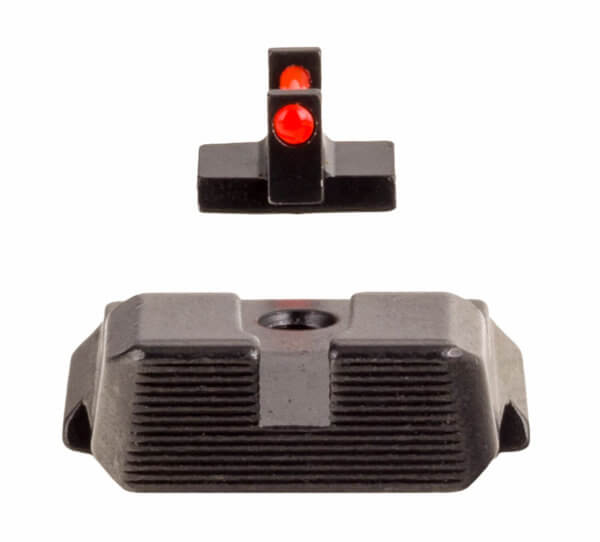 Trijicon 601032 Fiber Sights- Smith & Wesson M&P/ M&P 2.0  Black | Red Fiber Optic Front Sight Front Sight Black Rear Sight