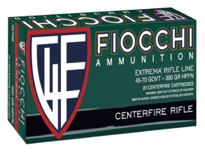 Fiocchi 4570B Extrema 45-70 Gov 100 gr 300 gr Jacketed Hollow Cavity (JHC) 20rd Box