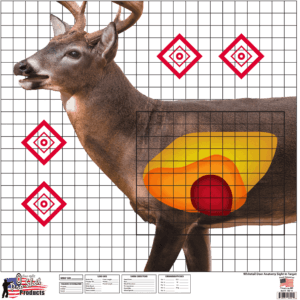 Pro-Shot WDSI5PK Whitetail Sight-In Deer Heavy Paper Hanging Universal 25″ x 25″ Multi-Color 5 Pack