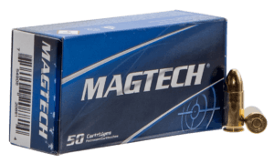 Magtech 9NATO Range/Training 9mm Luger 124 gr Full Metal Jacket (FMJ) 50rd Box