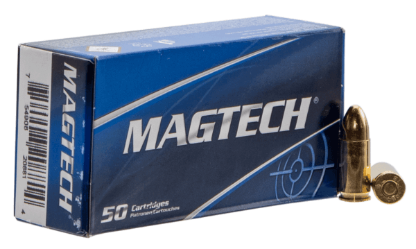 Magtech 9NATO Range/Training Target 9mm NATO 124 gr Full Metal Jacket (FMJ) 50rd Box