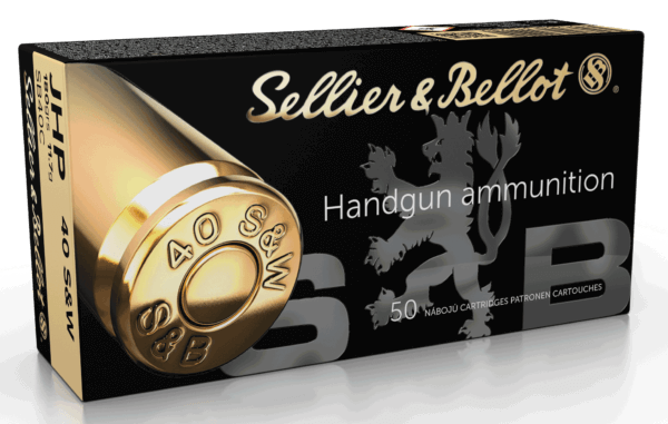 Sellier & Bellot SB40C Handgun  40 S&W 180 gr Jacket Hollow Point 50rd Box