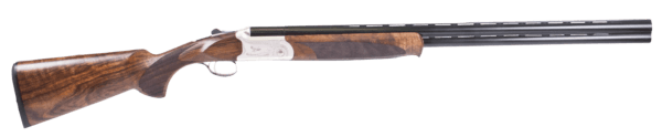 ATI ATIG12CRF28 Crusader Field 12 Gauge with 28″ Blued O/U Barrel 3″ Chamber 2rd Capacity Silver Engraved Metal Finish Oiled Turkish Walnut Stock & Extractor Right Hand (Full Size)