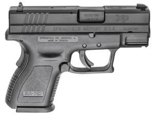 Springfield Armory XDD9801HC XD Sub-Compact Defender Legacy 9mm Luger Caliber with 3″ Barrel 13+1 Capacity Black Finish Picatinny Rail Frame Serrated Black Melonite Steel Slide & Polymer Grip