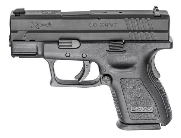 Springfield Armory XDD9801HC XD Sub-Compact Defender Legacy 9mm Luger Caliber with 3″ Barrel 13+1 Capacity Black Finish Picatinny Rail Frame Serrated Black Melonite Steel Slide & Polymer Grip