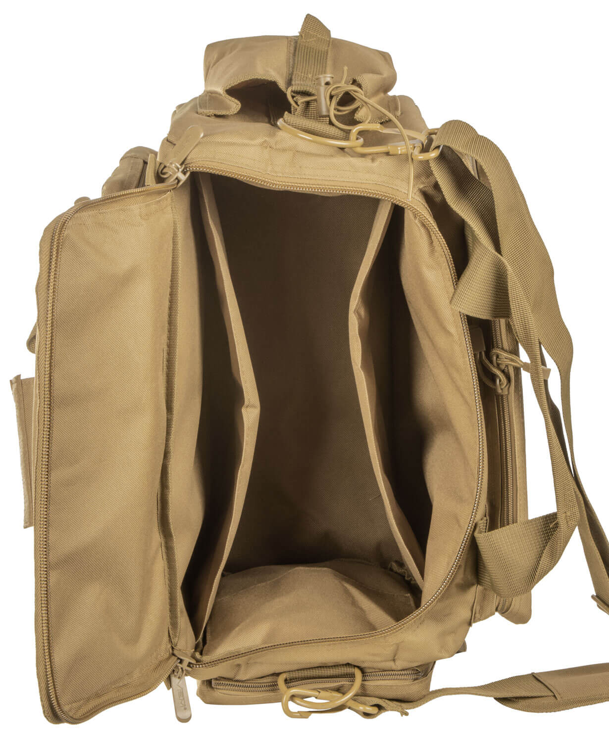 NcStar CVCRB2950T VISM Competition Range Bag with Padded Side Pockets  Lockable Zippers Mag Pockets Large D-Rings Wide Padded Shoulder Strap & Tan  Finish – GunStuff