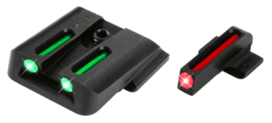 TruGlo TGTG132MP Fiber-Optic Pro  Black | Red Fiber Optic Front Sight Black Rear Sight