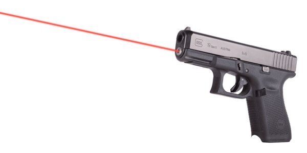 LaserMax LMSG519 Guide Rod Laser 5mW Red Laser with 635nM Wavelength & Made of Aluminum for Glock 19 19 MOS 19x 45 Gen5