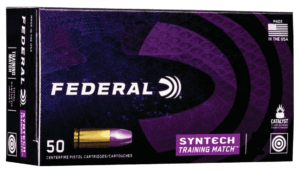 Federal S9SJT1 Syntech Defense 9mm Luger 138 gr Segmented Jacketed Hollow Point (SJHP) 20rd Box