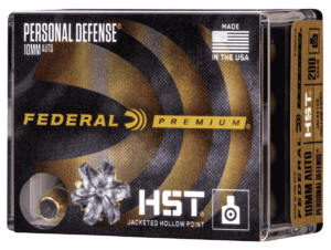 Federal P10HST1S Personal Defense 10mm Auto 200 gr HST Jacketed Hollow Point 20rd Box