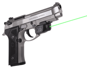 LaserMax GSLTNG Lightning Laser 5mW Green Laser with 520nM Wavelength GripSense & Black Finish for 1″ Rail Space Equipped Pistol
