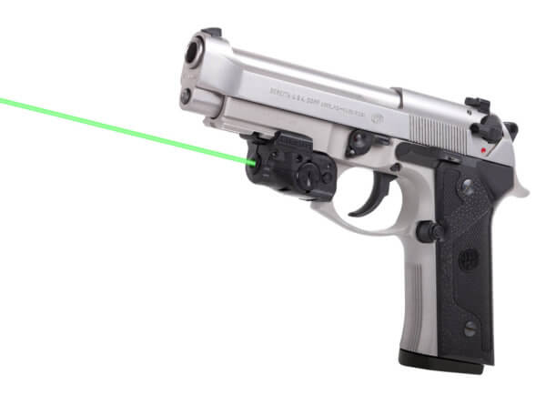 LaserMax GSLTNG Lightning Laser 5mW Green Laser with 520nM Wavelength GripSense & Black Finish for 1″ Rail Space Equipped Pistol
