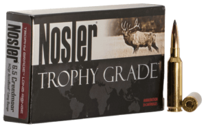Nosler 60105 Trophy Grade Long-Range Hunting 6.5 Creedmoor 142 gr Nosler Spitzer AccuBond-Long Range (SABLR) 20rd Box