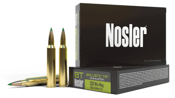 Nosler 40053 Ballistic Tip Hunting 300 Win Mag 180 gr Spitzer Ballistic Tip (SBT) 20rd Box