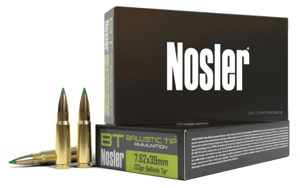 Nosler 40069 Ballistic Tip Hunting 7.62x39mm 123 gr Spitzer Ballistic Tip (SBT) 20rd Box
