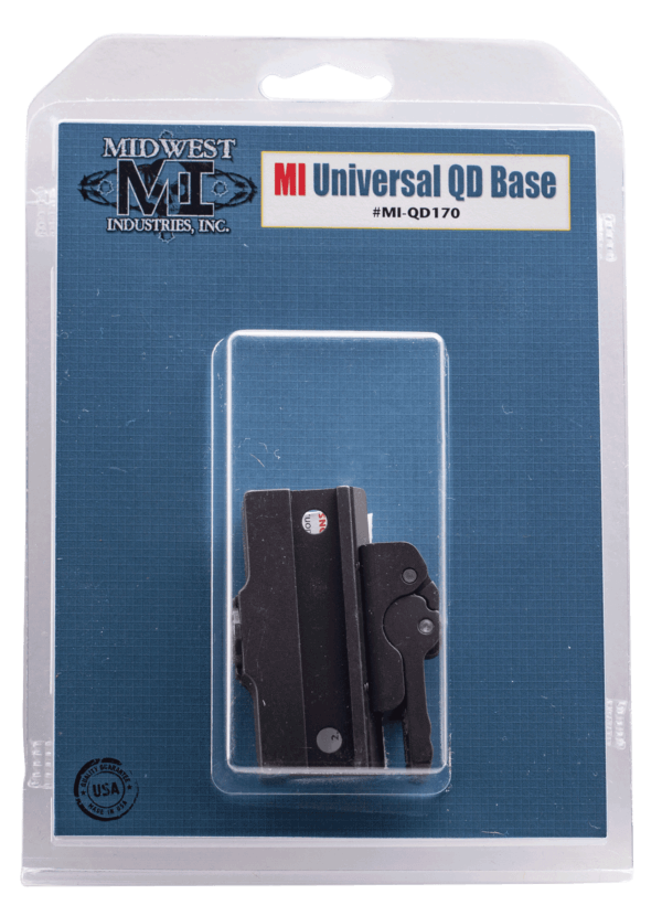 MIDWEST INDUSTRIES INC MIQD170 Quick Detach Base Universal Style Black Finish