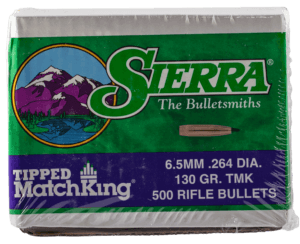 Sierra 7430C Tipped MatchKing .264 Cal .264 130 GR 500 Box
