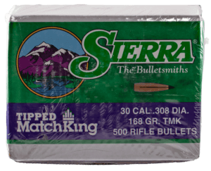 Sierra 7768 Tipped MatchKing 30 Caliber .308 168 GR 500 Box