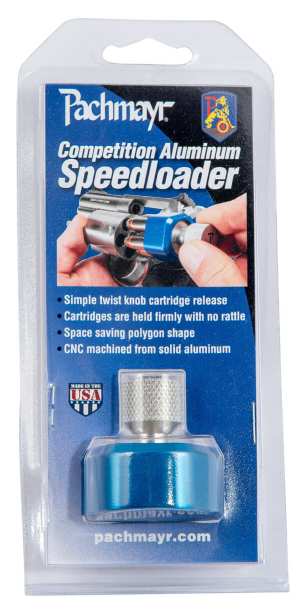 Pachmayr 02655 Competition Speedloader Made of Aluminum with Blue Finish for S&W N Frame Holds up to 6rds
