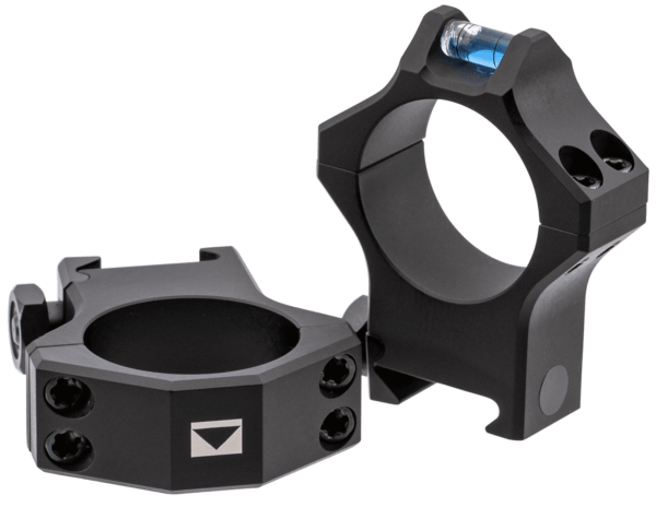 Steiner 5962 T-Series Scope Ring Set For Tactical Rifle Picatinny Rail High 30mm Tube Matte Black Steel