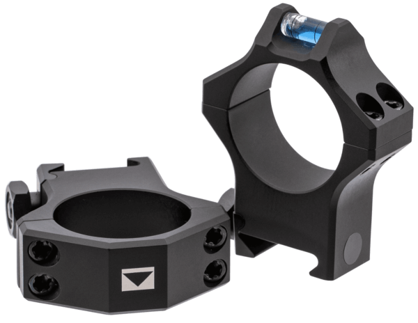 Steiner 5963 T-Series Scope Ring Set For Tactical Rifle Picatinny Rail Extra High 30mm Tube Matte Black Steel