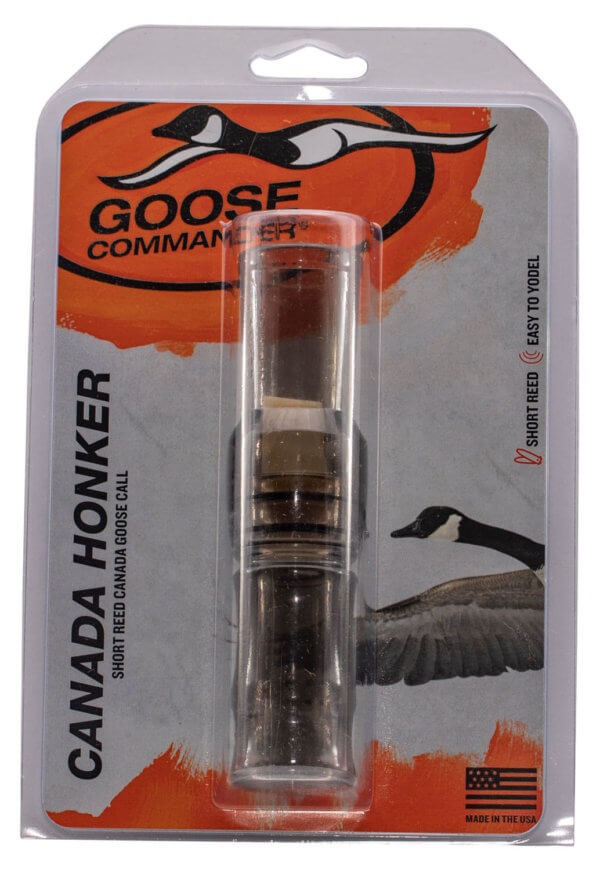 Duck Commander DCCANG Goose Commander Open Call Single Reed Canada Goose Sounds Attracts Geese Clear Polycarbonate