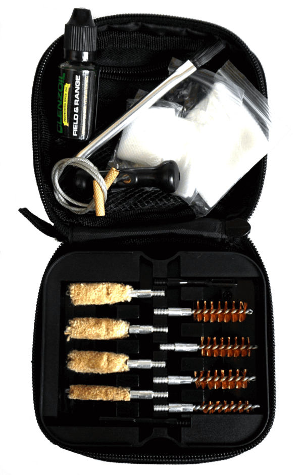 Clenzoil 2076 Field & Range Cleaning Kit Multi-Caliber Pistol/17 Pieces Tan