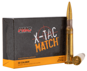 PMC 50XM X-Tac Match Competition 50 BMG 740 gr Solid Brass (SB) 10rd Box