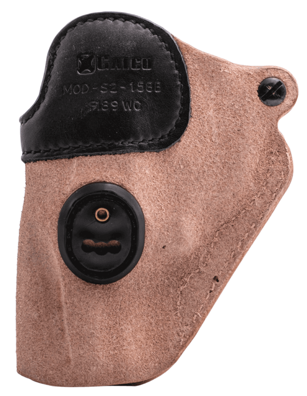 Galco S2158B Scout 3.0 IWB Open Top Natural/Black Leather UniClip/Stealth Clip Fits S&W J Frame Fits Charter Arms Undercover Ambidextrous