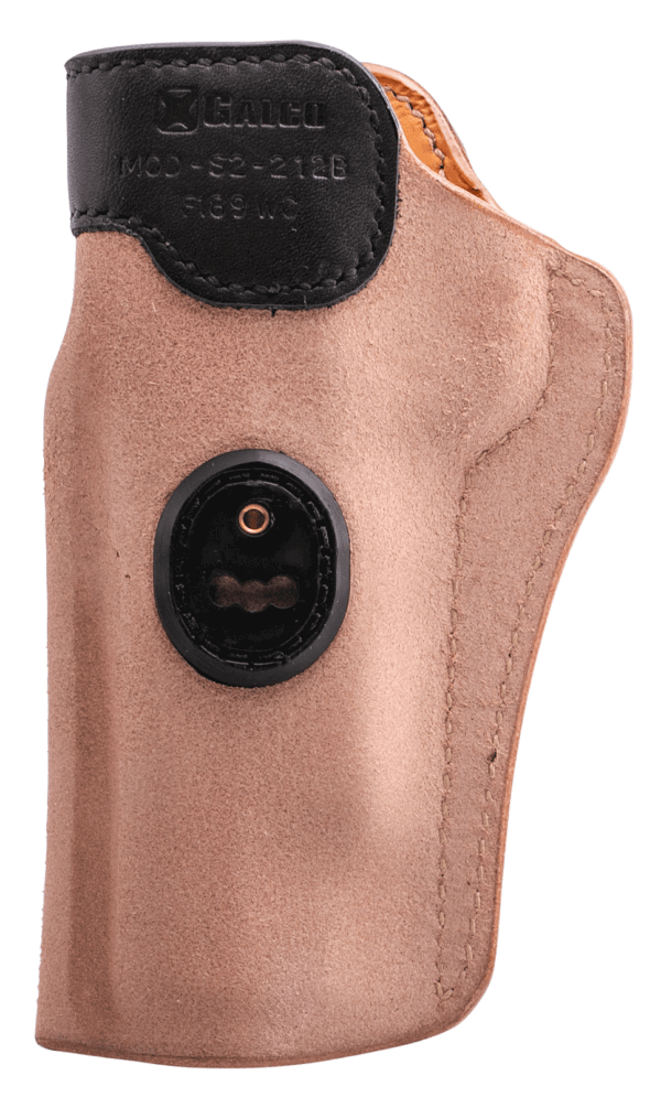 Galco S2212B Scout 3.0  IWB Open Top Natural/Black Leather UniClip/Stealth Clip Fits 1911 Ambidextrous