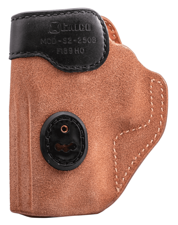 Galco S2248B Scout 3.0  IWB Natural/Black Leather UniClip/Stealth Clip Fits Sig P220/Sig P226/Browning BDA Ambidextrous