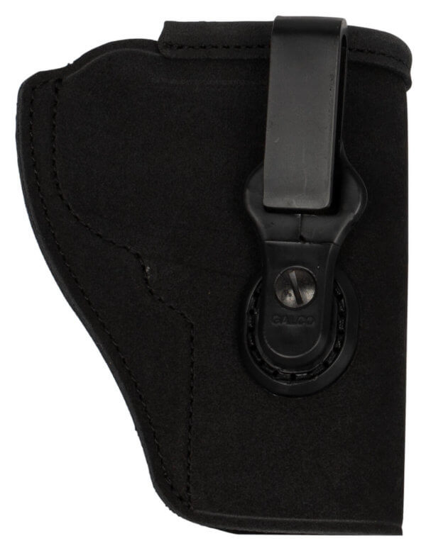Galco TUC164B Tuck-N-Go 2.0 IWB Black Leather UniClip/Stealth Clip Fits S&W J Frame 3 Ambidextrous”